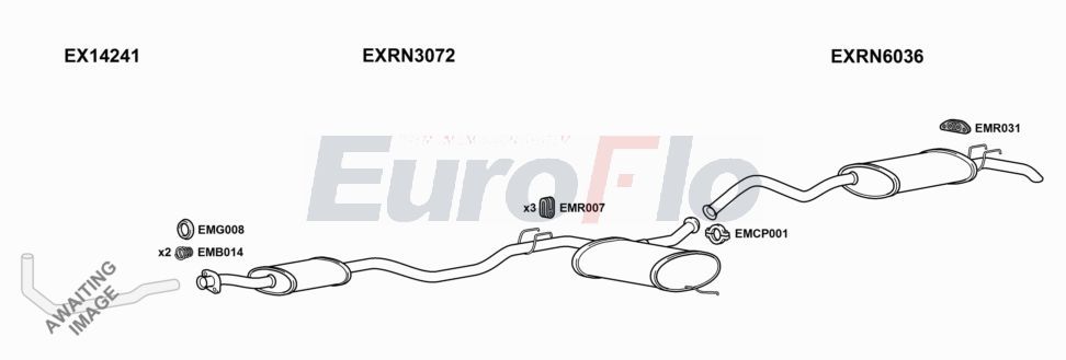 Układ wydechowy EUROFLO RN21202001D