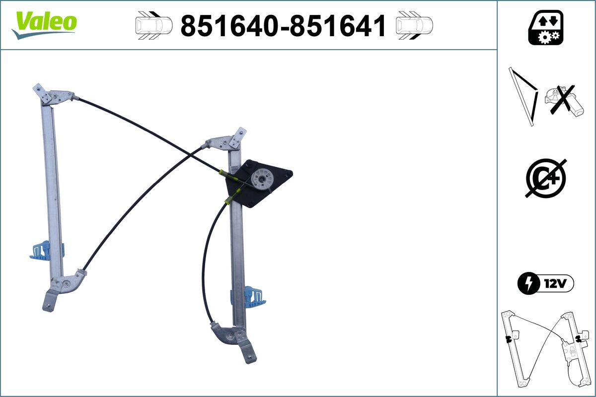 Mecanism actionare geam VALEO 851640