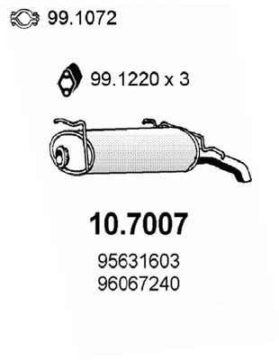 Tłumik końcowy ASSO 10.7007