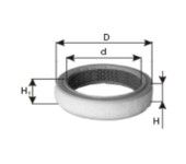 Filtr powietrza PZL FILTERS WA20200
