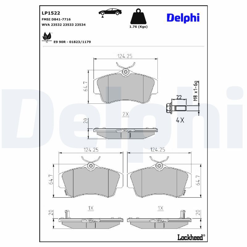 Piduriklotsi komplekt,ketaspidur