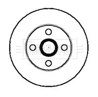 Tarcza hamulcowa BORG & BECK BBD4013