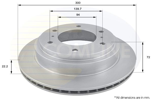 Tarcza hamulcowa COMLINE ADC0360V