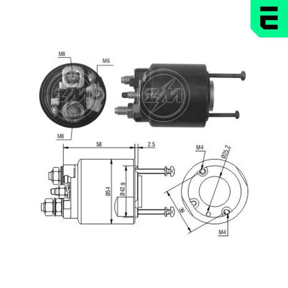 Тяговое реле, стартер
