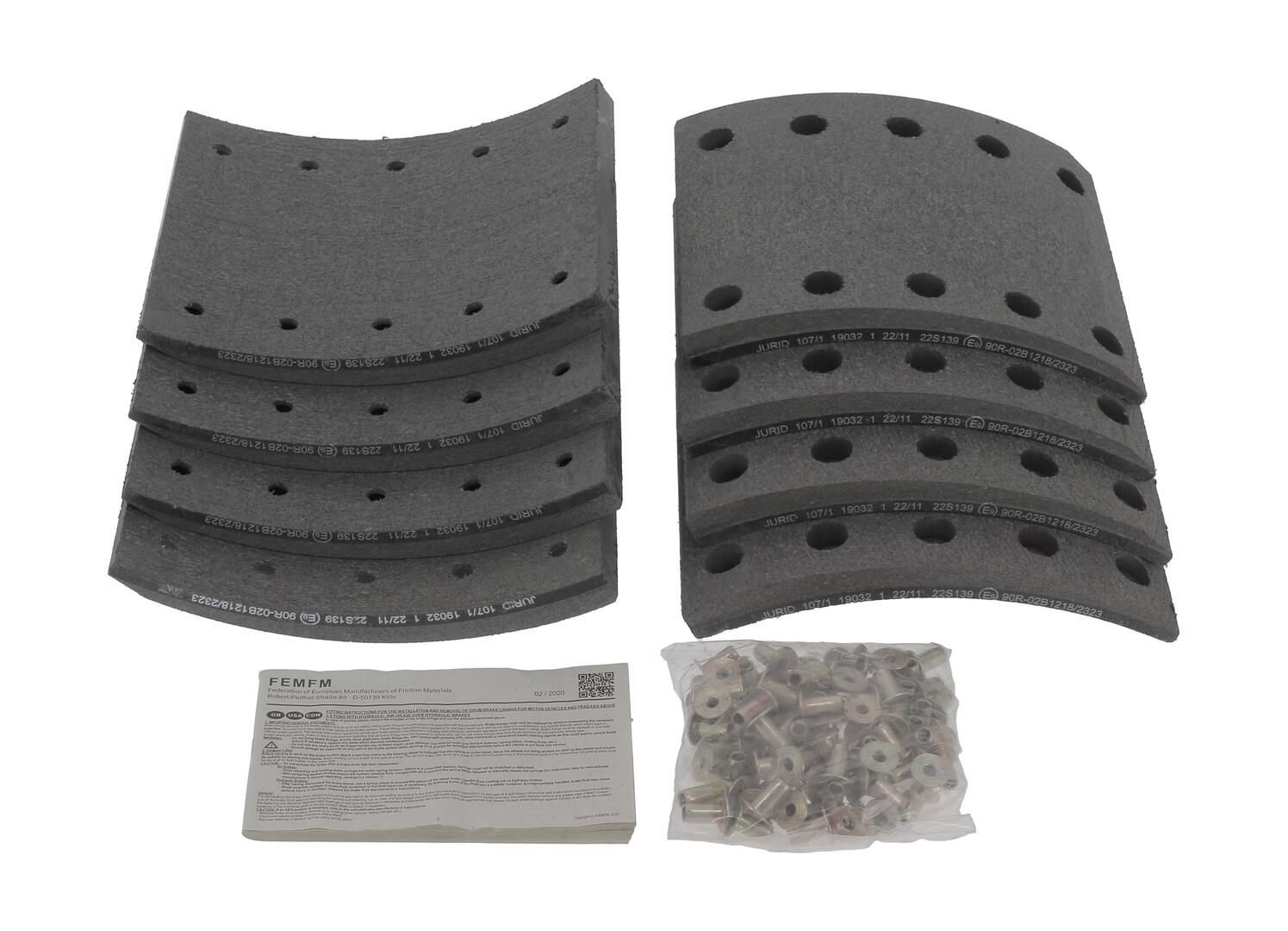 Set garnituri de frictiune, frana tambur JURID 1903211070