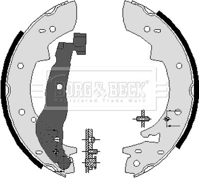 Zestaw szczęk hamulcowych BORG & BECK BBS6082