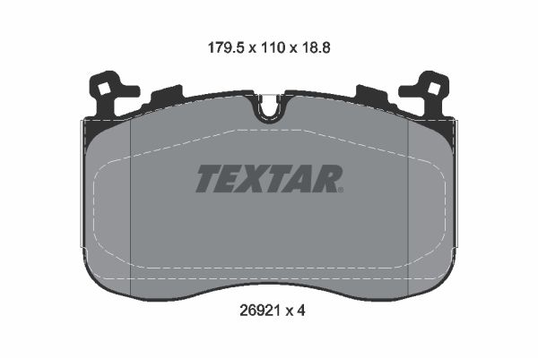 set placute frana,frana disc TEXTAR 2692101