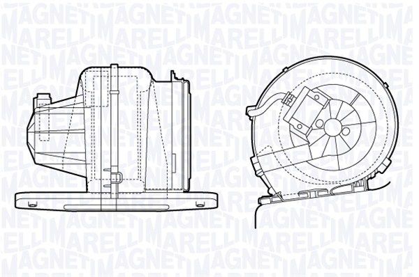 Wentylator wewnętrzny MAGNETI MARELLI 069412709010
