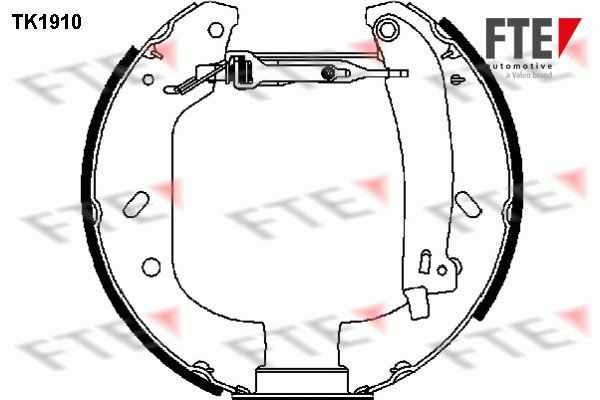 Zestaw szczęk hamulcowych FTE 9110009
