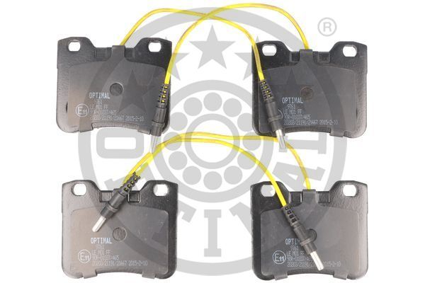 Zestaw klocków hamulcowych, hamulce tarczowe OPTIMAL BP-09761