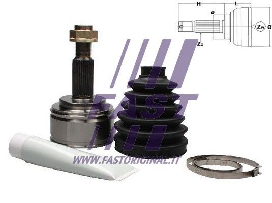 Zestaw przegubu, wał napędowy FAST FT25093K