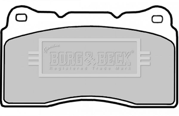 Zestaw klocków hamulcowych, hamulce tarczowe BORG & BECK BBP1784