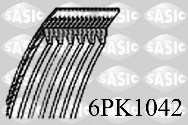Pasek klinowy wielorowkowy SASIC 6PK1042
