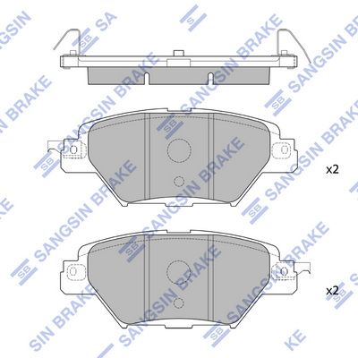 set placute frana,frana disc HI-Q SP4120