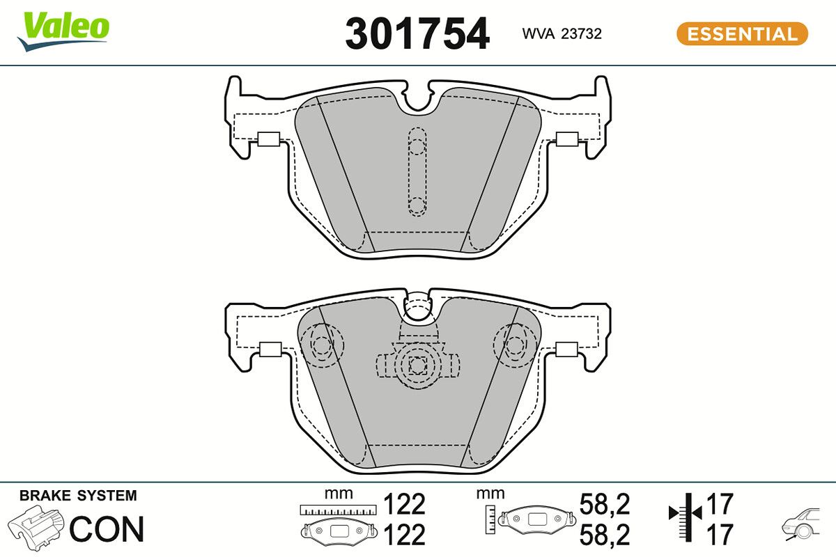 Комплект тормозных колодок, дисковый тормоз