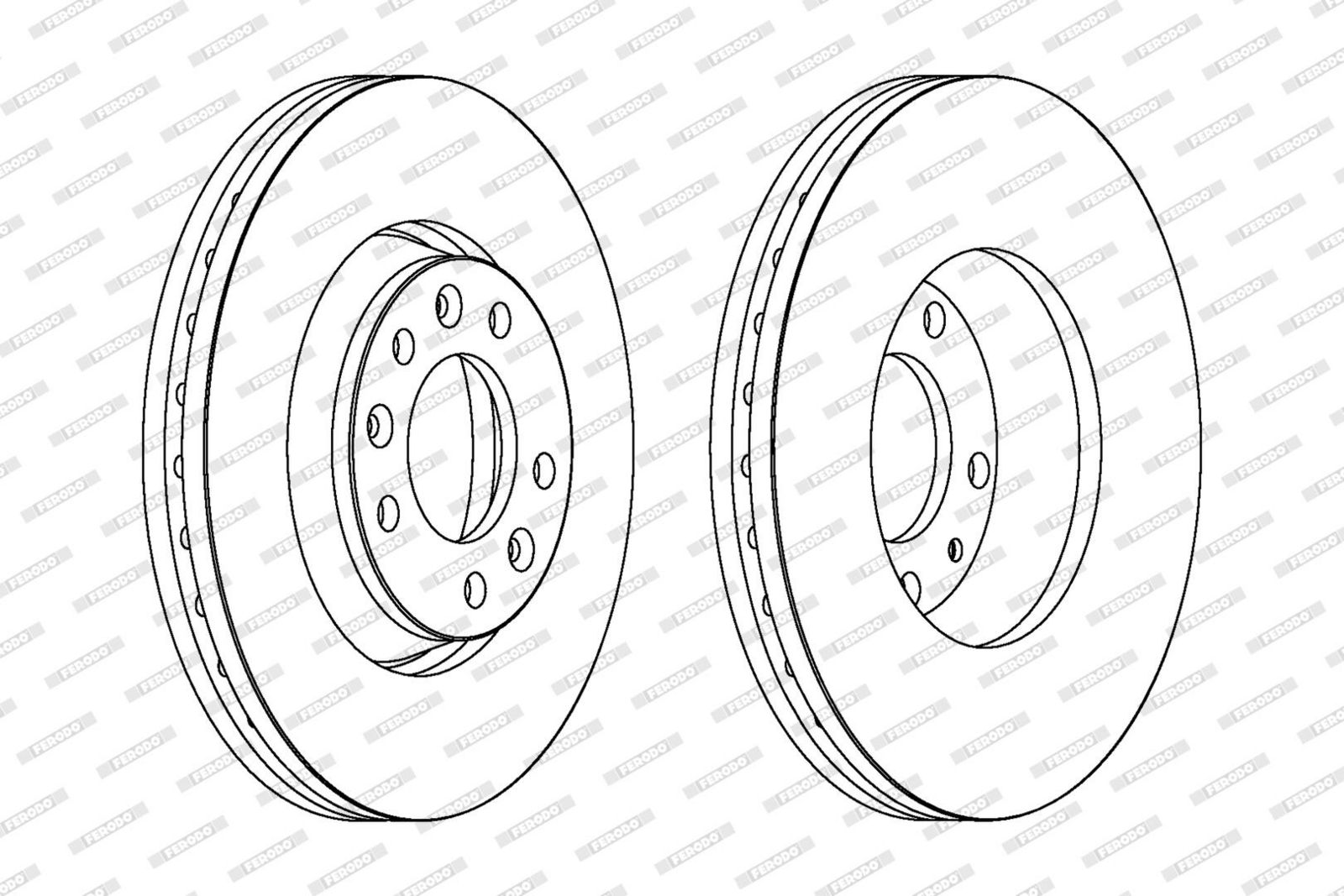 Disc frana FERODO DDF1601C