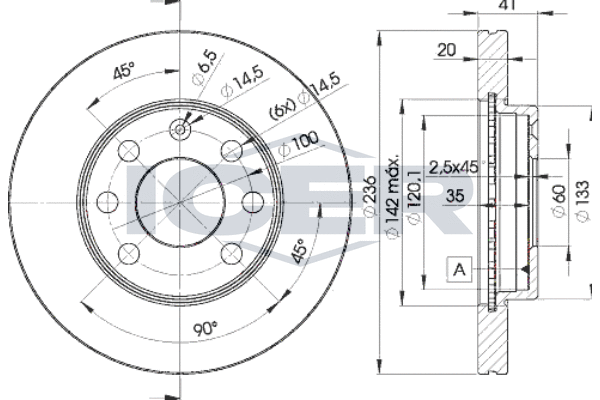 Tarcza hamulcowa ICER 78BD1440-2