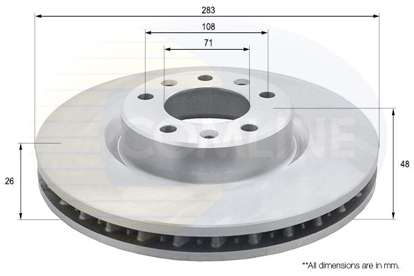 Tarcza hamulcowa COMLINE ADC2727V