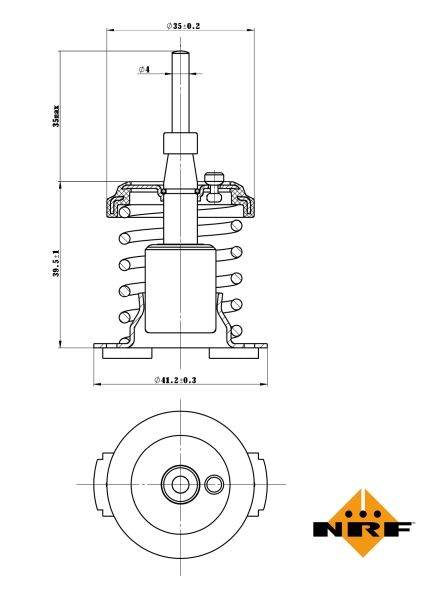 Termostat, środek chłodzący NRF 725093