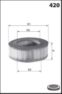 Filtr, odpowietrzenie komory korbowej MISFAT BB001