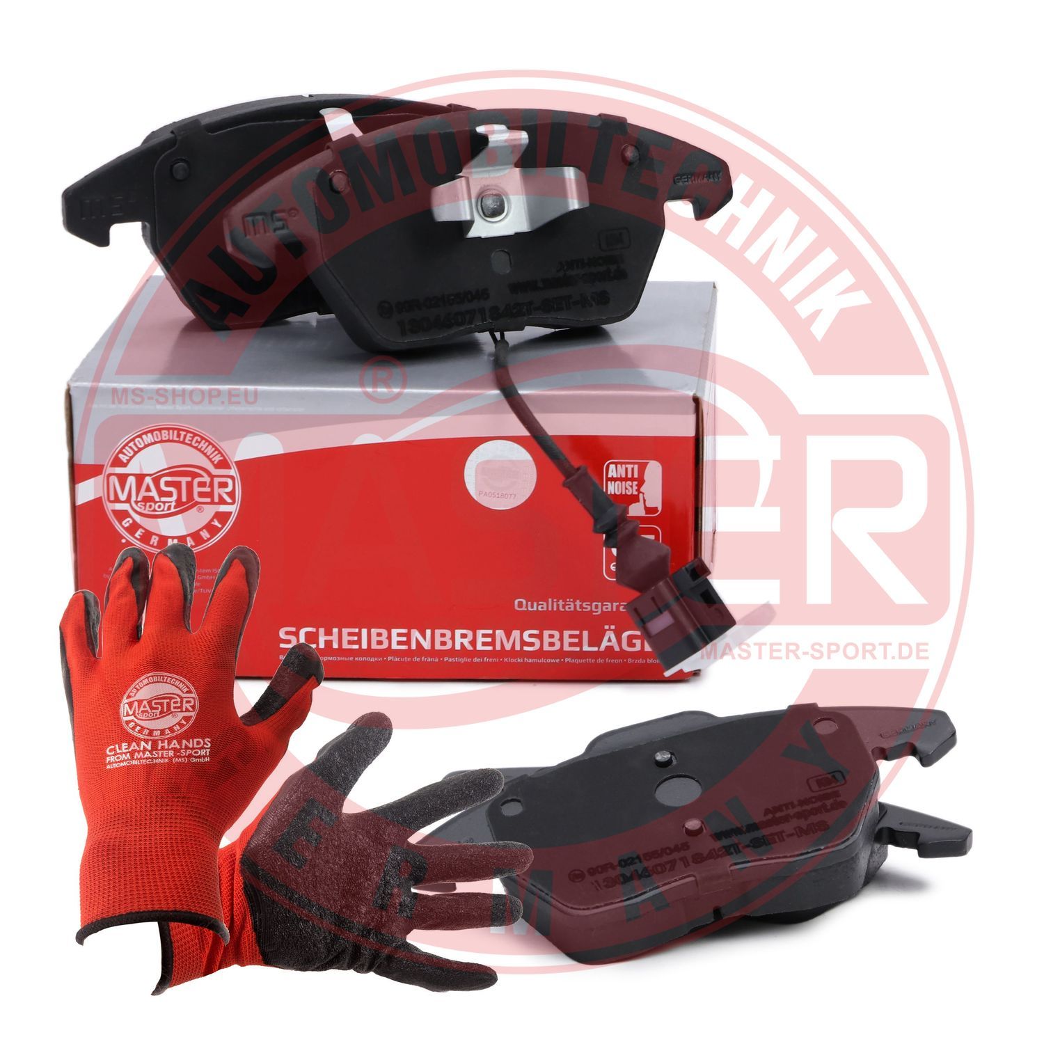Zestaw klocków hamulcowych, hamulce tarczowe MASTER-SPORT GERMANY 13046071842T-SET-MSP