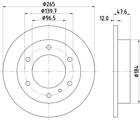 Tarcza hamulcowa MINTEX MDC771