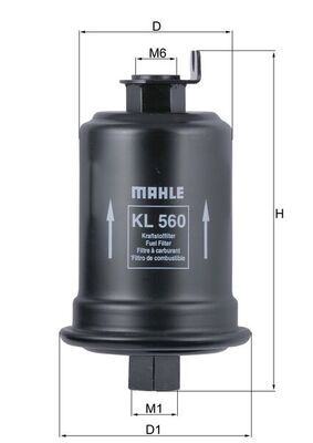 Palivový filtr MAHLE KL 560