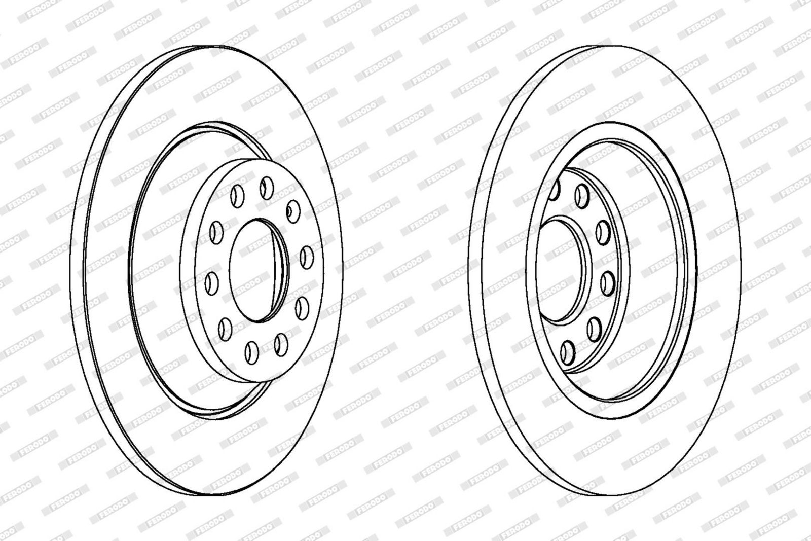 Disc frana FERODO DDF1307C