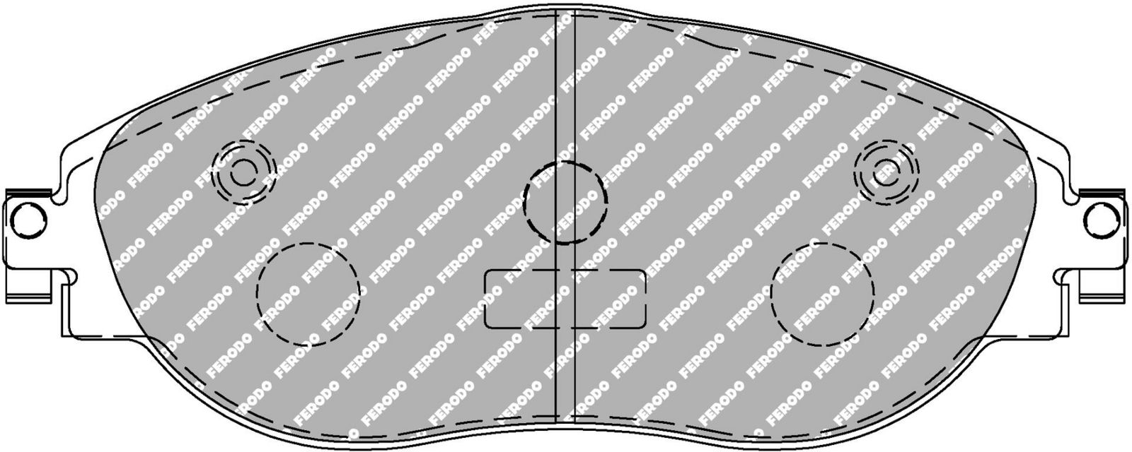 set placute frana,frana disc FERODO RACING DS2500 FCP4425H
