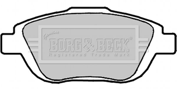 Zestaw klocków hamulcowych, hamulce tarczowe BORG & BECK BBP2096