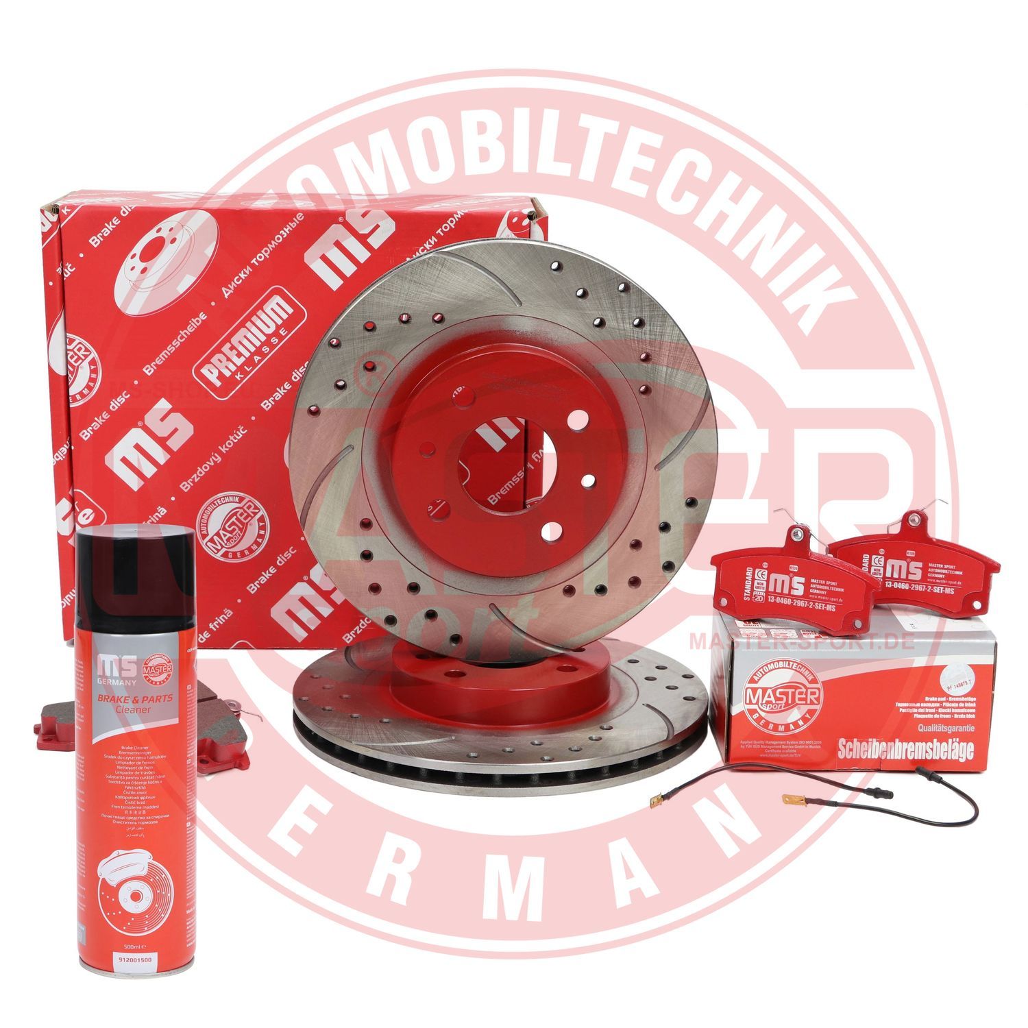 Zestaw do hamulców, hamulce tarczowe MASTER-SPORT GERMANY 201421450P