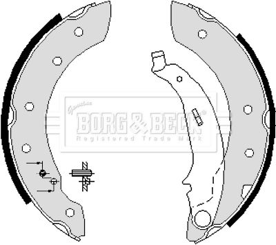 Zestaw szczęk hamulcowych BORG & BECK BBS6233