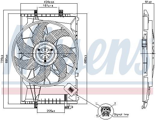 Ventilateur, refroidissement du moteur