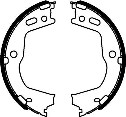 Zestaw szczęk hamulcowych, hamulec postojowy MINTEX MFR700