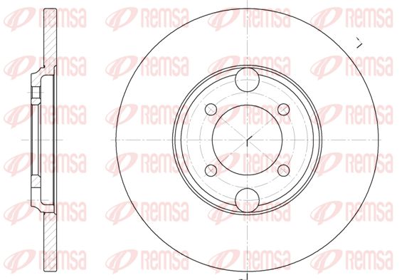 Tarcza hamulcowa KAWE 6919 00