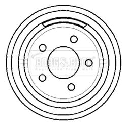 Bęben hamulcowy BORG & BECK BBR7142