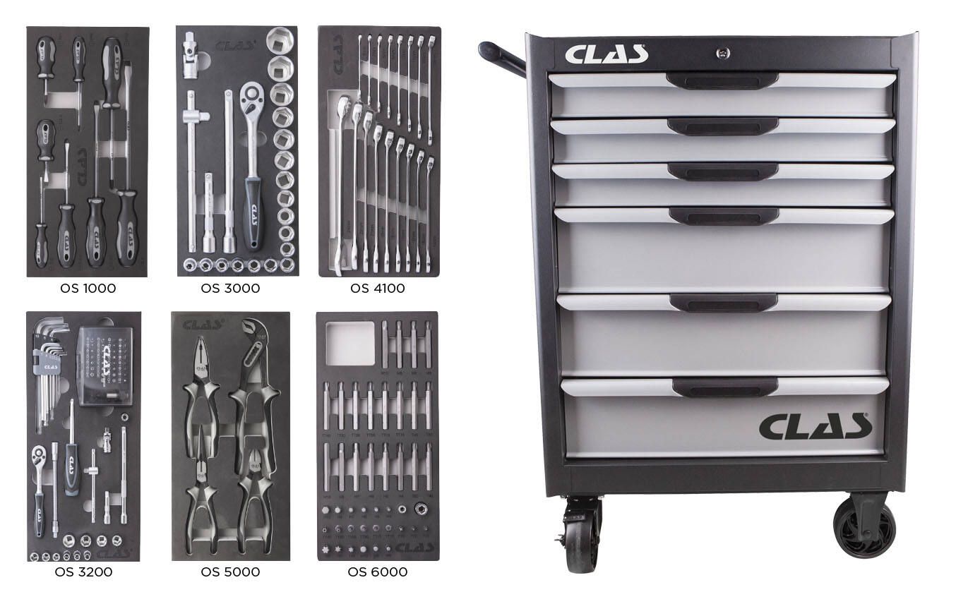 SERVANTE 6 TIROIRS + 154 OUTILS