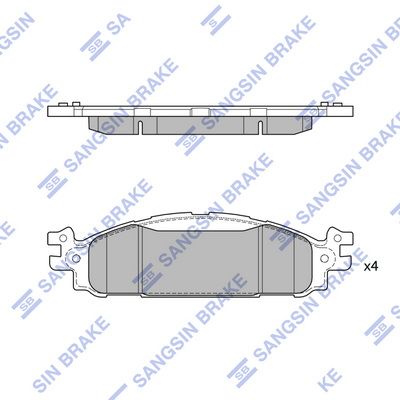 set placute frana,frana disc HI-Q SP1711