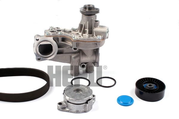 Pompa wodna + zestaw paska klinowego wielorowkowego HEPU PK051310