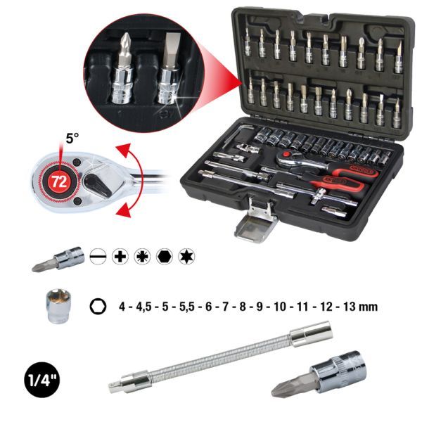 Set chei tubulare KS TOOLS 918.0648