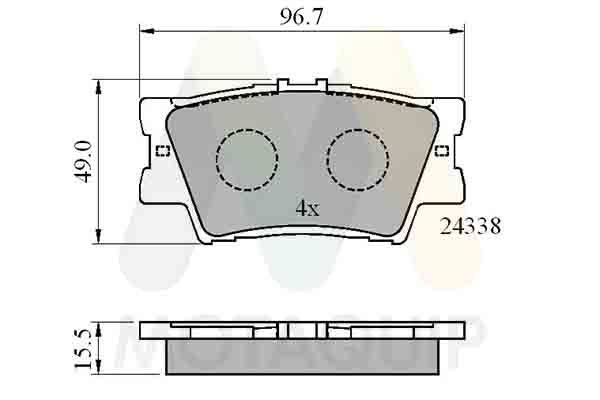 set placute frana,frana disc MOTAQUIP LVXL1307