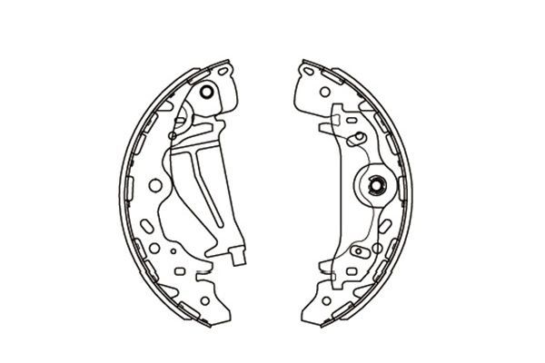 Set saboti frana KAVO PARTS KBS-3405