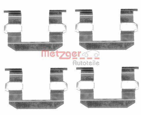 Set accesorii, placute frana METZGER 109-1645