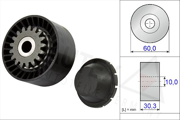 Rolka napinacza, pasek klinowy wielorowkowy AUTEX 654465