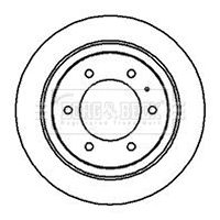 Tarcza hamulcowa BORG & BECK BBD5115