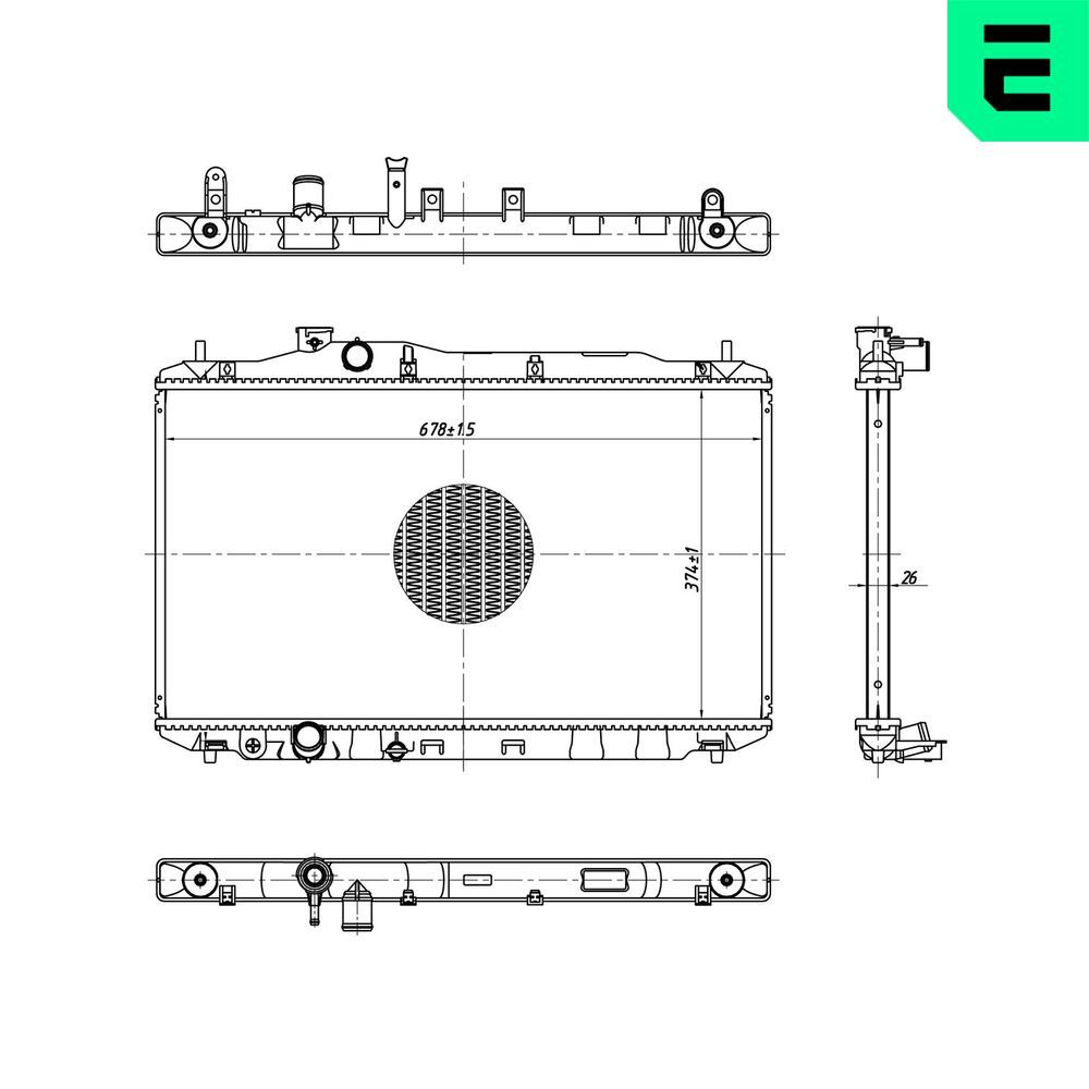 Radiator, racire motor ERA 673344
