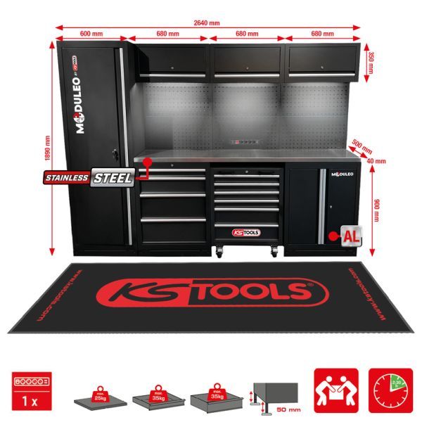 Suprafata de lucru, masa de lucru KS TOOLS 866.6000