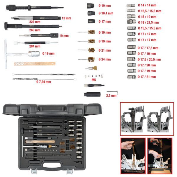 E-shop Sada čistiacich/frézovacích nástrojov, sedlo vstrekovača CR KS TOOLS 152.1210