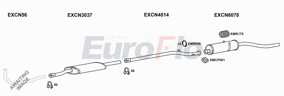 Układ wydechowy EUROFLO CNCX203001