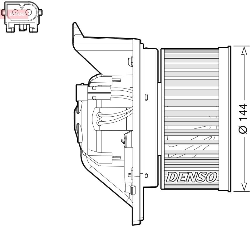 Wentylator wewnętrzny DENSO DEA05005